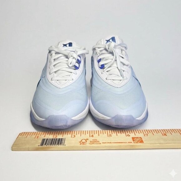 Nike Shoes Womens 8 White Light Blue A'ja Basketball Shiny Fits 7.5 New - Picture 4 of 13